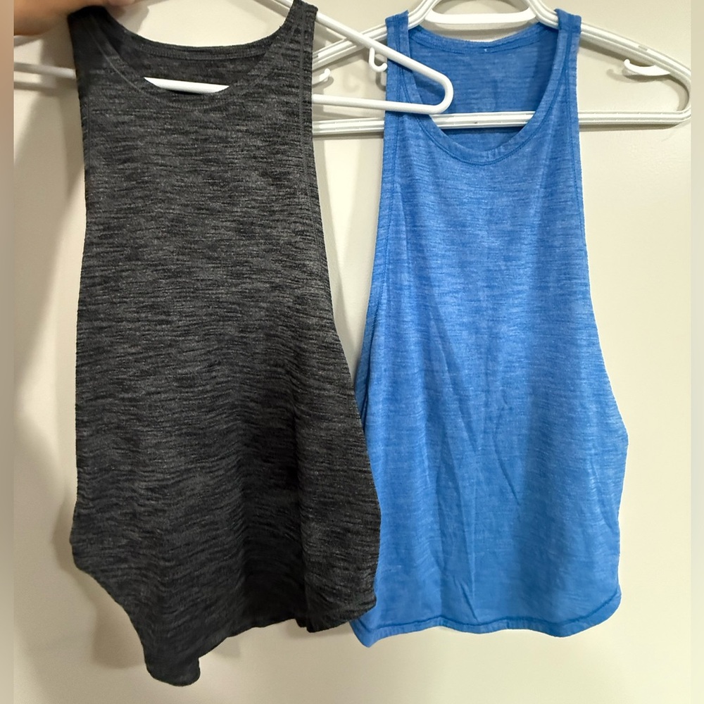 lululemon athletica Black and Blue Muscle Tees